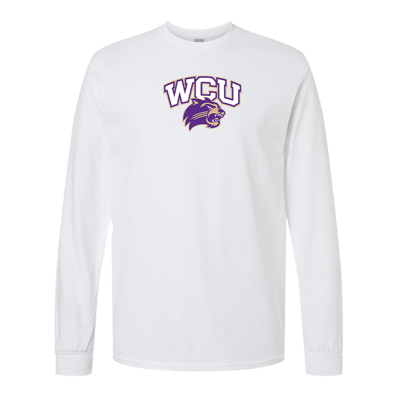 Men's Western Carolina Catamounts Gildan Heavy Cotton Long Sleeve T-Shirt