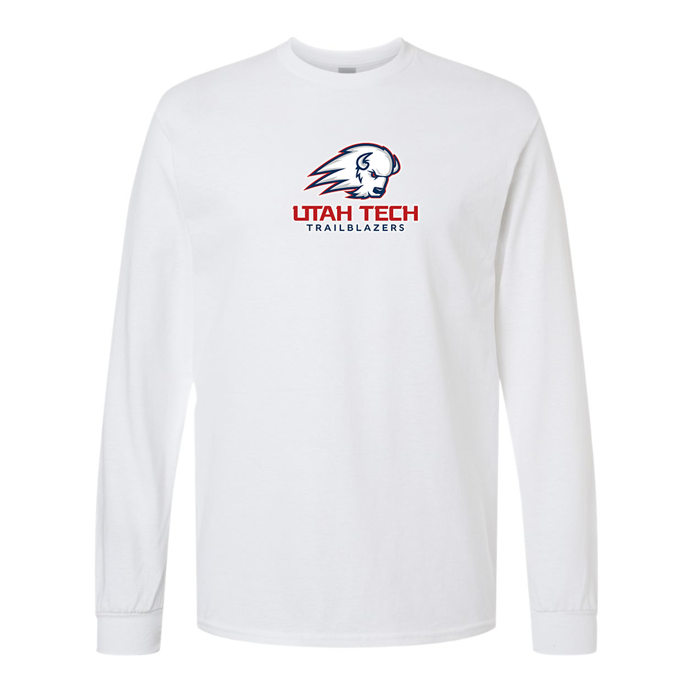 Men's Utah Tech Trailblazers Gildan Heavy Cotton Long Sleeve T-Shirt