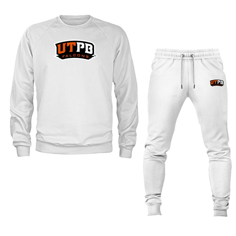 Men's  UTPB Falcons Crewneck Sweatshirt Joggers Suit