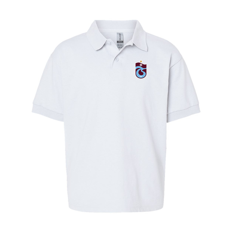 Youth Trabzonspor Soccer Gildan Dry Blend Jersey Polo