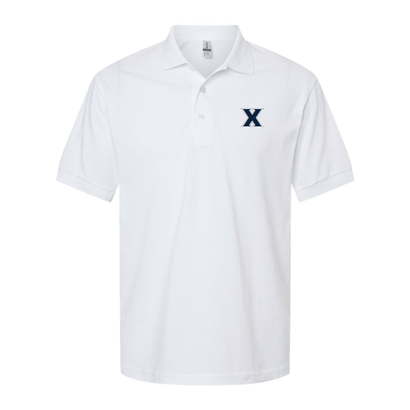 Men's Xavier Musketeers  Gildan Dry Blend Jersey Polo