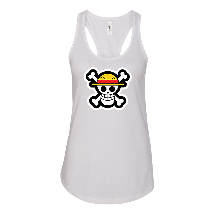 Women's Straw Hat  Racerback Tank Top