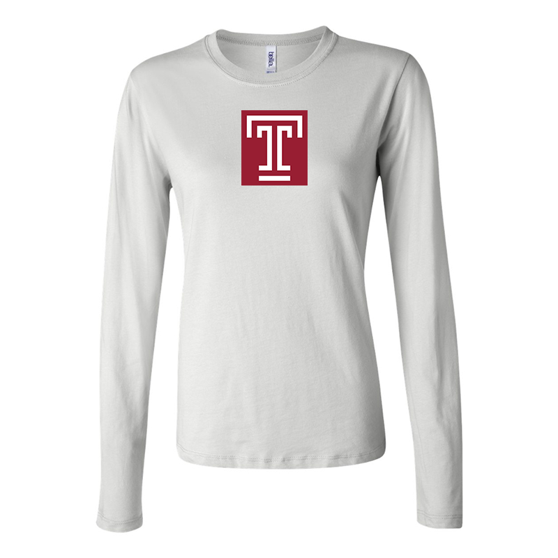 BELLA CANVAS Women’s Temple Owls Jersey Long Sleeve Tee
