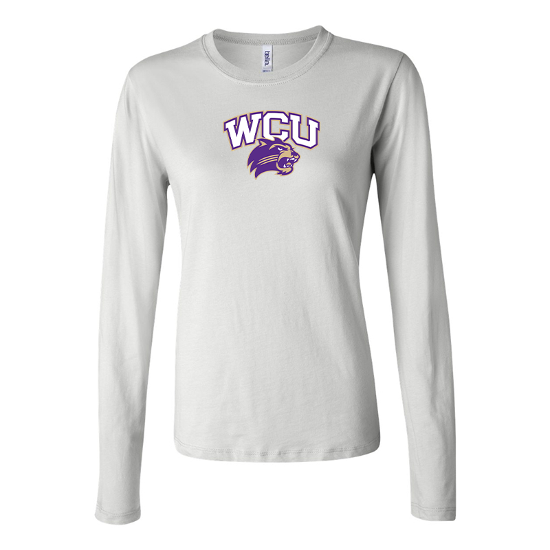 BELLA CANVAS Women’sWestern Carolina Catamounts Jersey Long Sleeve Tee