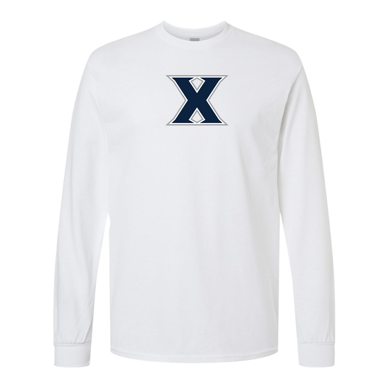 Men's Xavier Musketeers Gildan Heavy Cotton Long Sleeve T-Shirt