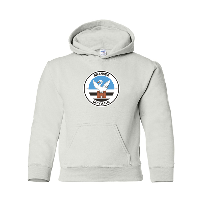 Youth Swansea City Soccer Gildan Heavy Blend  Hooded Sweatshirt