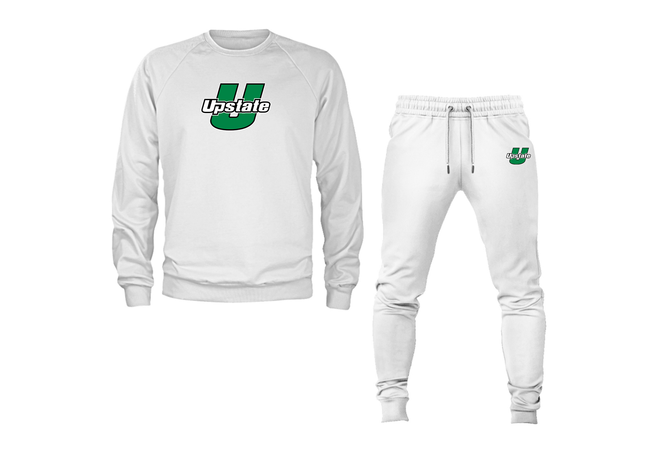 Men's USC Upstate Spartans Crewneck Sweatshirt Joggers Suit