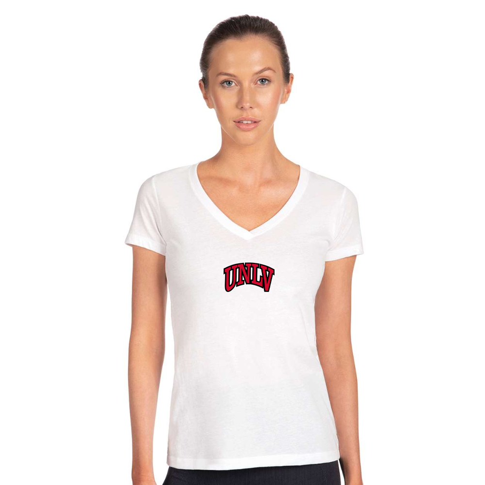 Women's UNLV Rebels  Next Level V-Neck T-Shirt