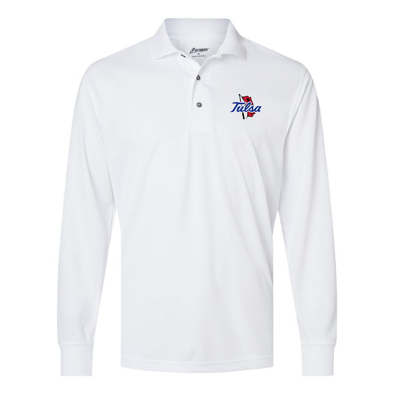 Men's  Tulsa Golden Hurricane Paragon Prescott Long Sleeve Polo