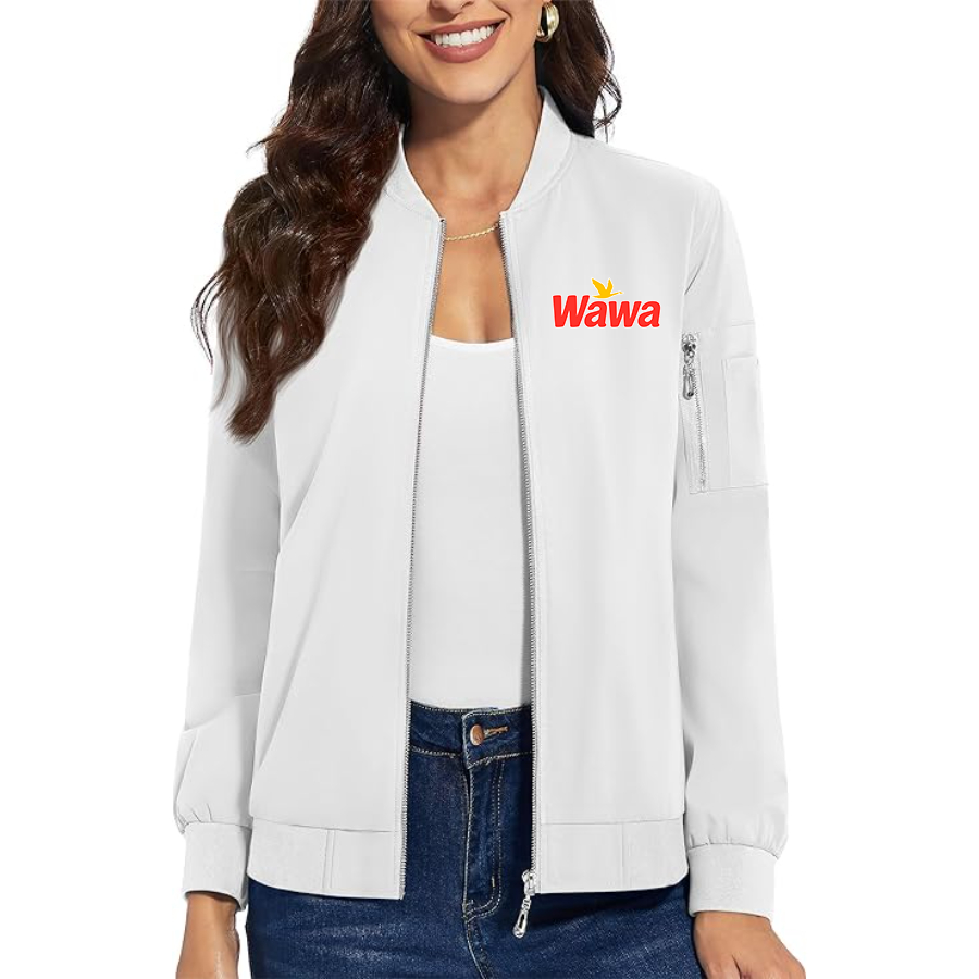 Women's  Wawa Gas Station Premium Bomber Jacket Outerwear