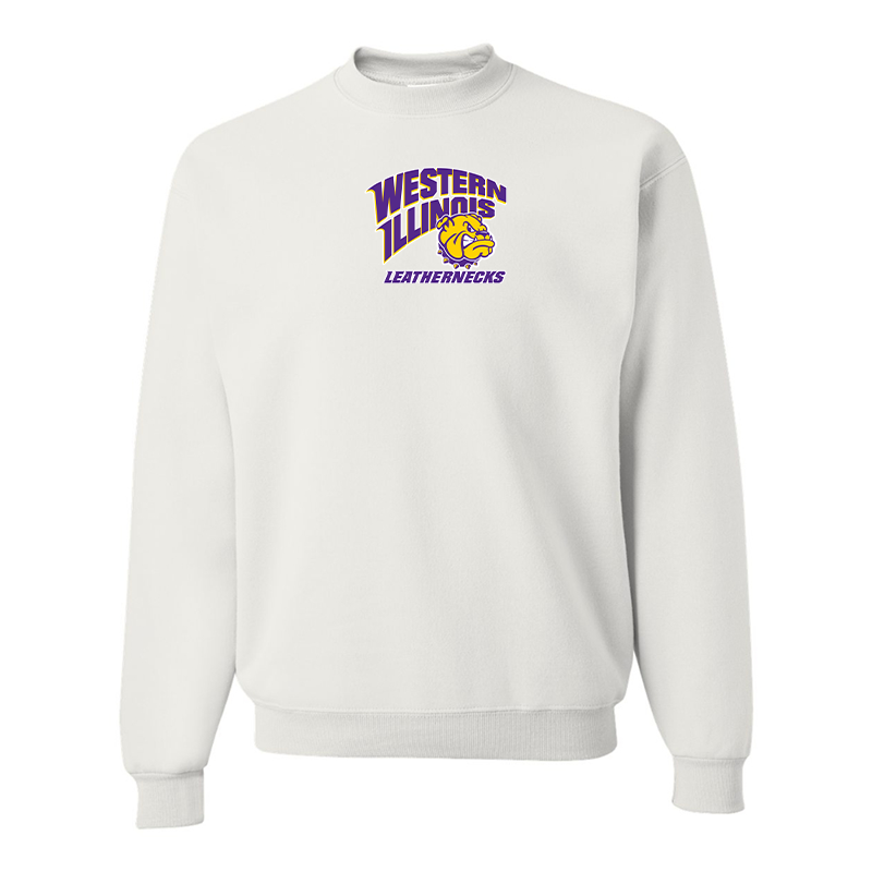 Men's Western Illinois Leathernecks  JERZEES NuBlend Crewneck Sweatshirt