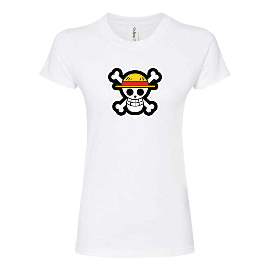 Women’s Straw Hat  Yogurt  Round Neck T-Shirt