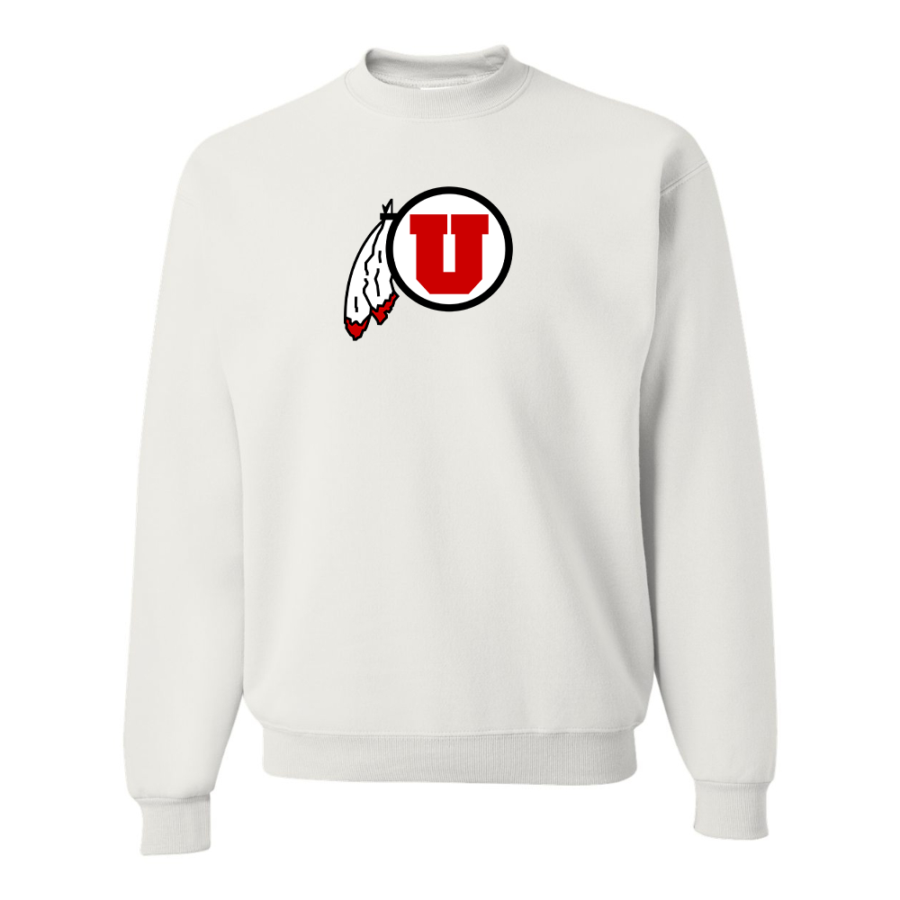 Men's Utah Utes JERZEES NuBlend Crewneck Sweatshirt