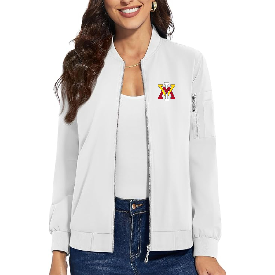 Women's VMI Keydets Premium Bomber Jacket Outerwear
