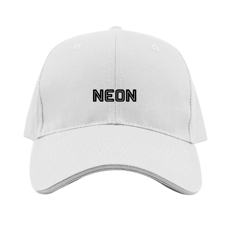 Neon Logo  Dad Baseball Cap Hat