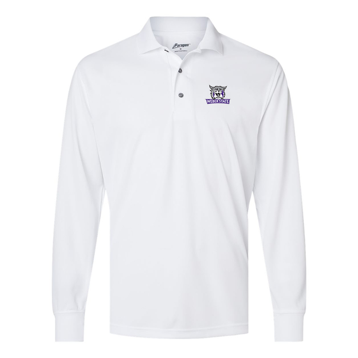 Men's Weber State Wildcats Paragon Prescott Long Sleeve Polo