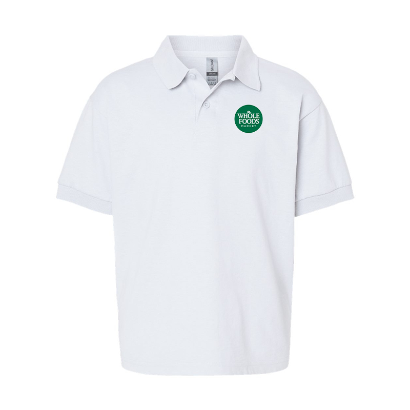 Youth Whole Foods Market Gildan Dry Blend Jersey Polo