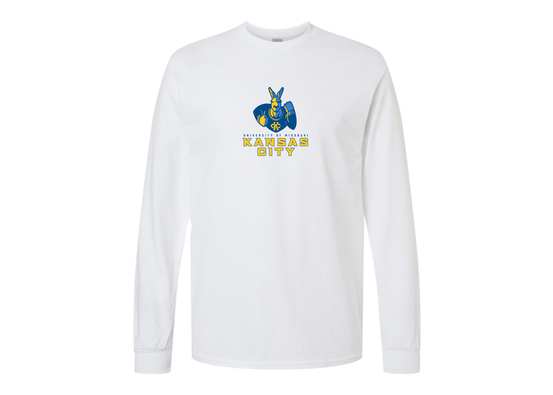 Men's UMKC Kangaroos Gildan Heavy Cotton Long Sleeve T-Shirt