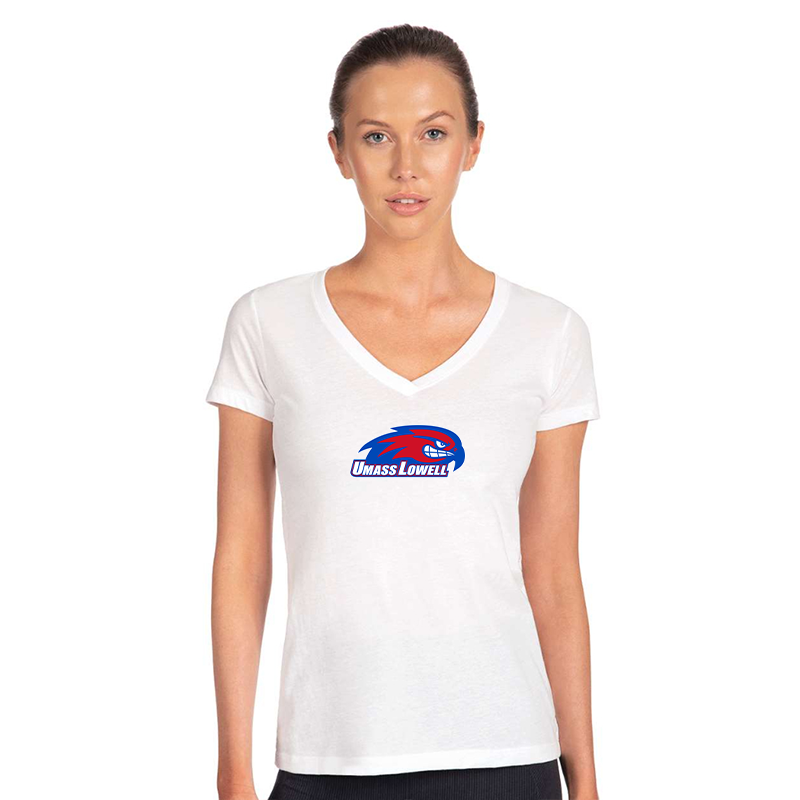 Women's UMass Lowell River Hawks Next Level V-Neck T-Shirt
