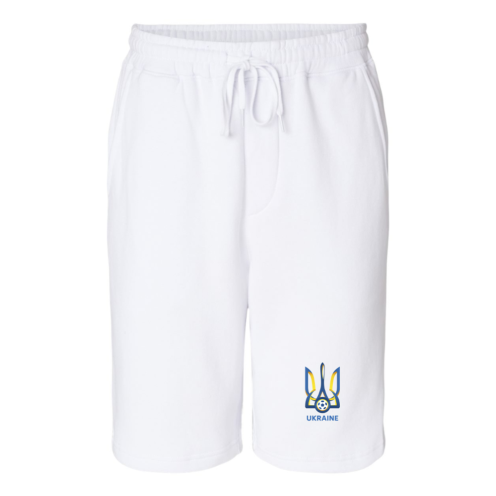 Men's Ukraine National Football Soccer Team Independent Trading Co Midweight Fleece Shorts