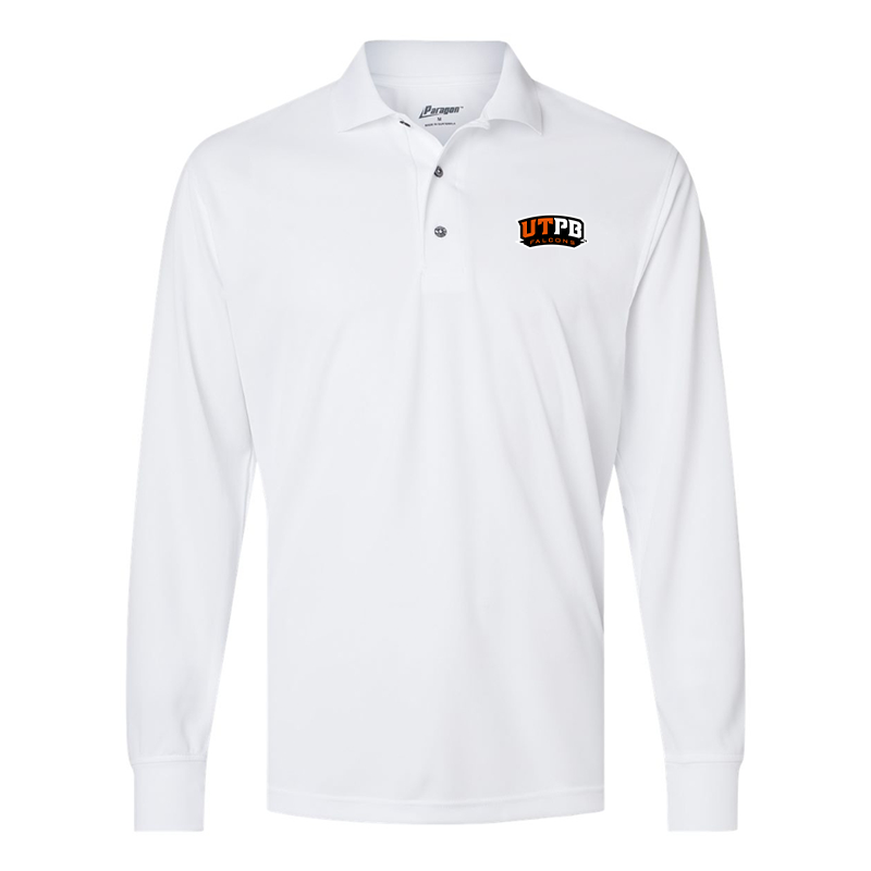 Men's  UTPB Falcons    Paragon Prescott Long Sleeve Polo