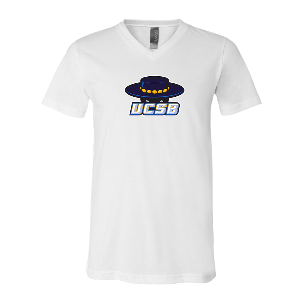 UCSB Gauchos BELLA  CANVAS - Jersey V-Neck T-Shirt