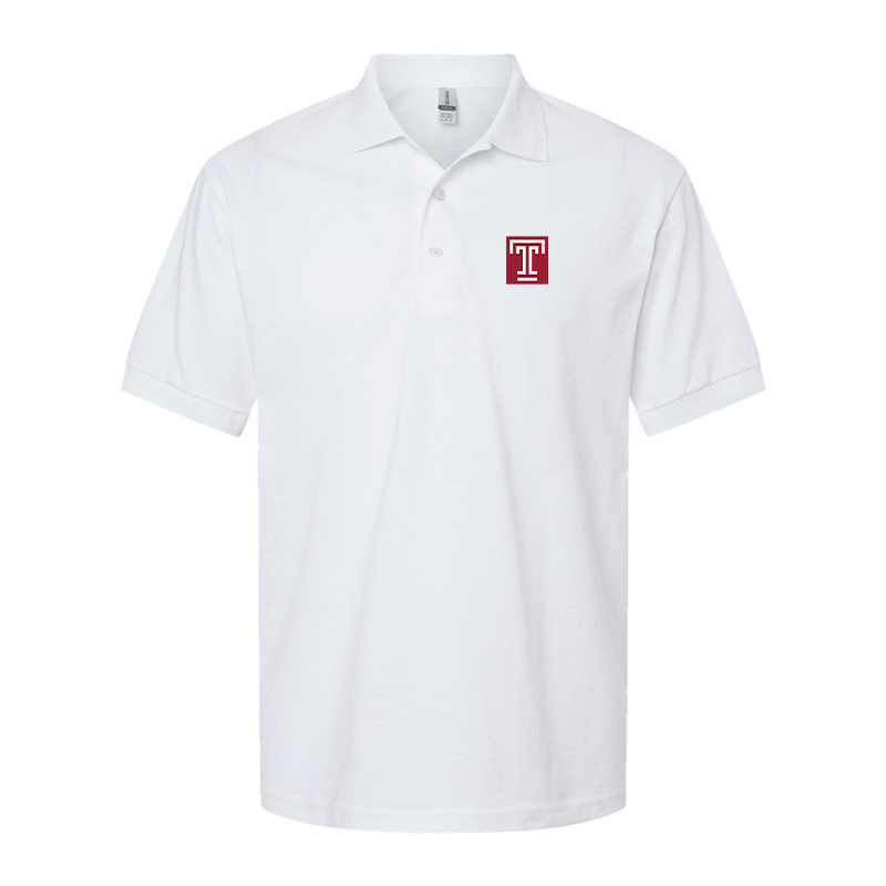 Men's Temple Owls Gildan Dry Blend Jersey Polo