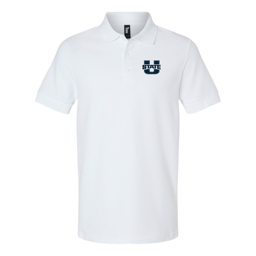 Men's Utah State Aggies Gildan Hammer Pique Polo