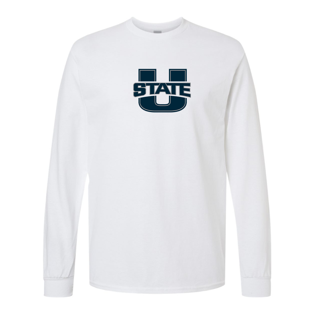 Men's Utah State Aggies Gildan Heavy Cotton Long Sleeve T-Shirt
