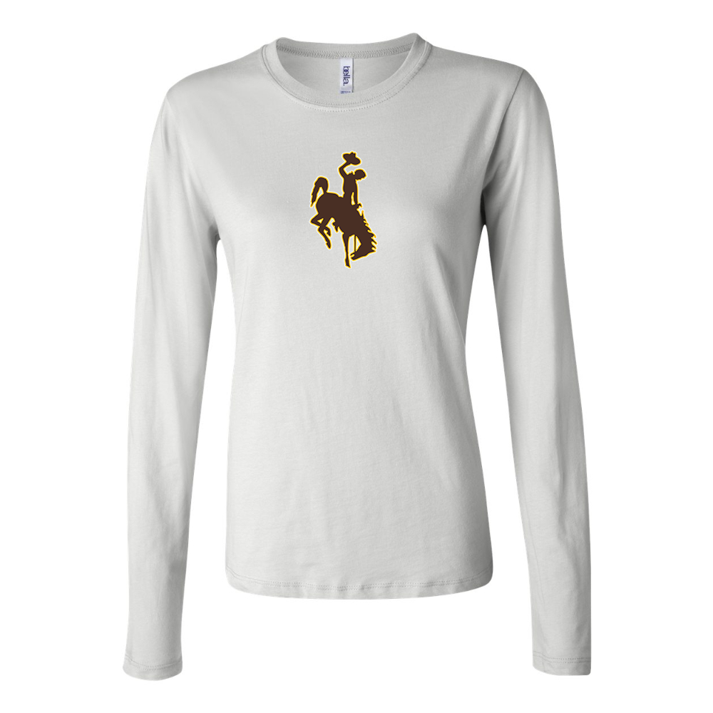 BELLA CANVAS Women’s  Wyoming Cowboys Jersey Long Sleeve Tee