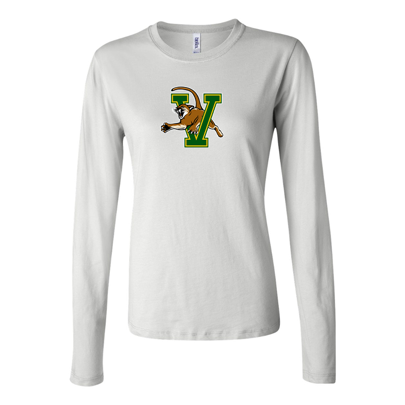 BELLA CANVAS Women’s Vermont Catamounts Jersey Long Sleeve Tee