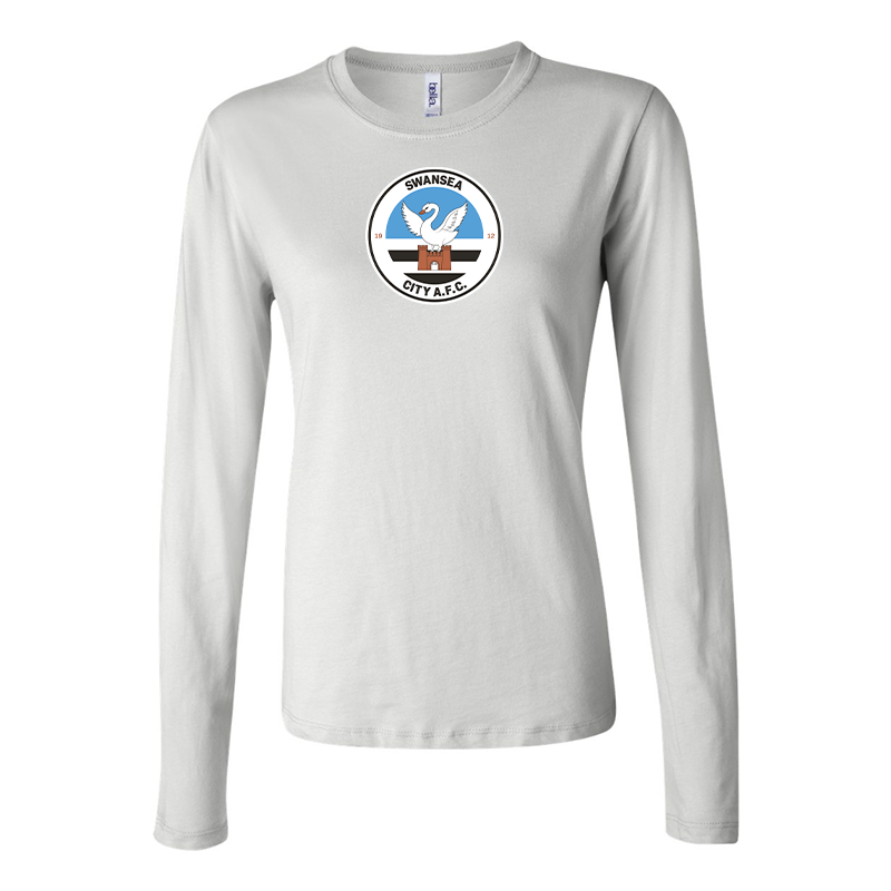BELLA CANVAS Women’s  Swansea City Soccer Jersey Long Sleeve Tee