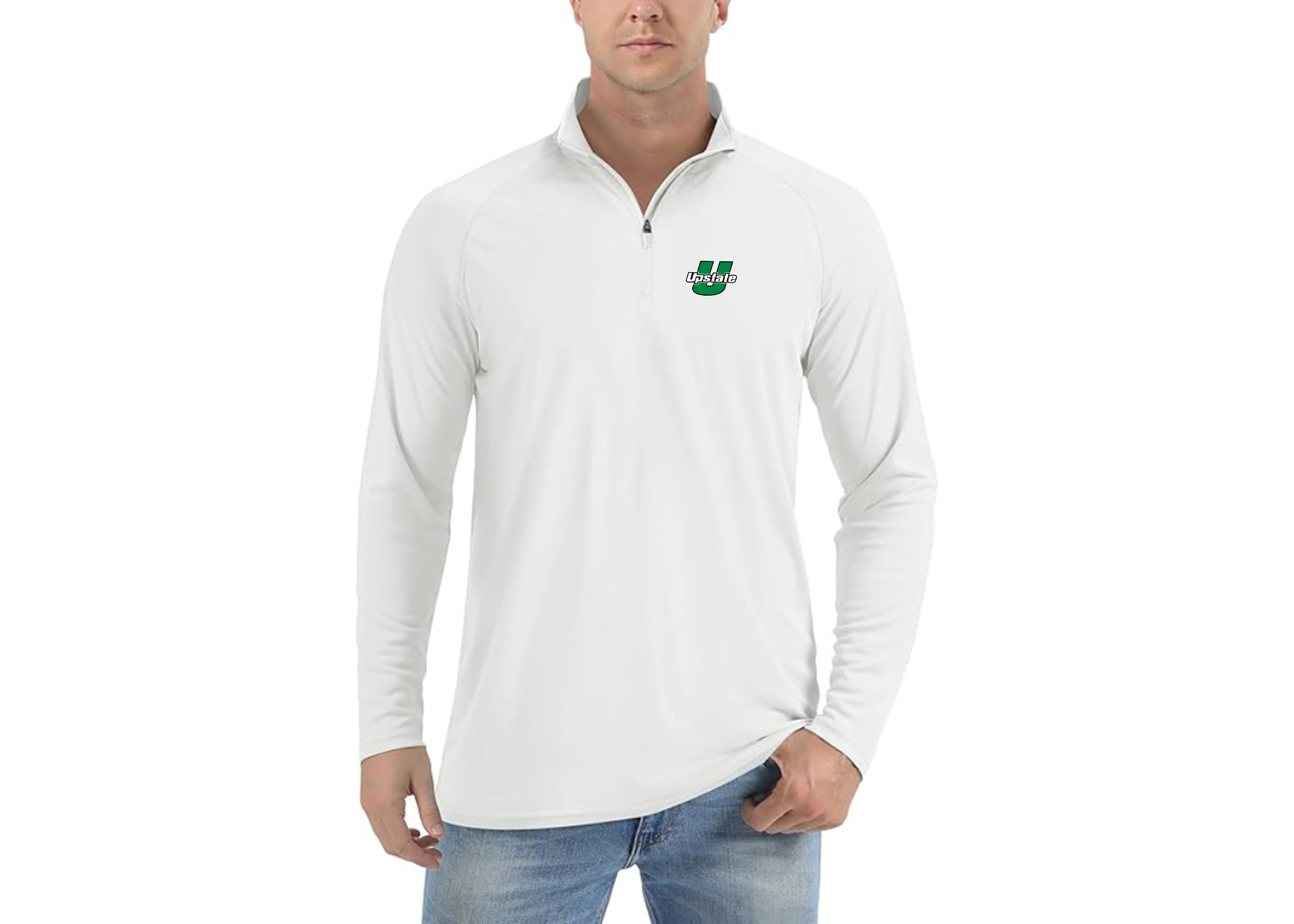 Men's USC Upstate Spartans Lightweight Quarter-Zip Athletic Shirt Long Sleeve Performance Wear