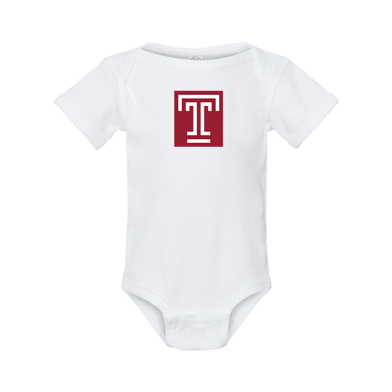 Temple Owls  Rabbit Skins Infant Baby Rib Bodysuit