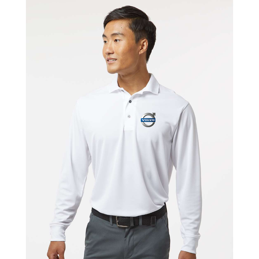 Men's Volvo car Paragon Prescott Long Sleeve Polo