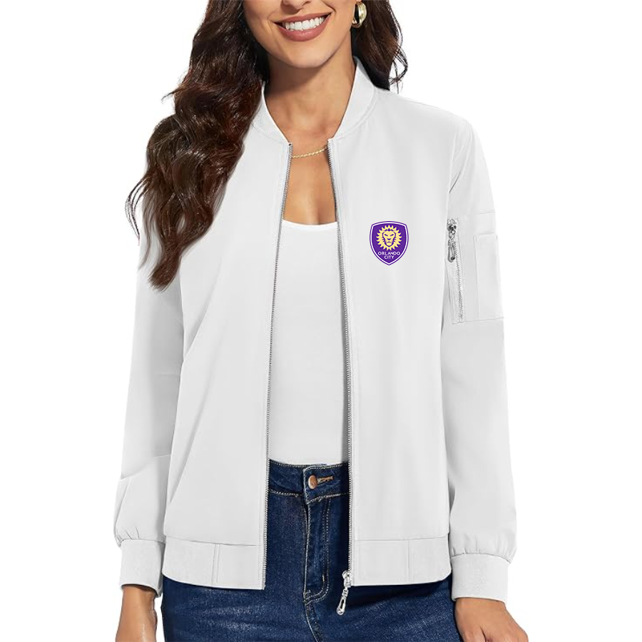 Women's Orlando City Soccer  Premium Bomber Jacket Outerwear