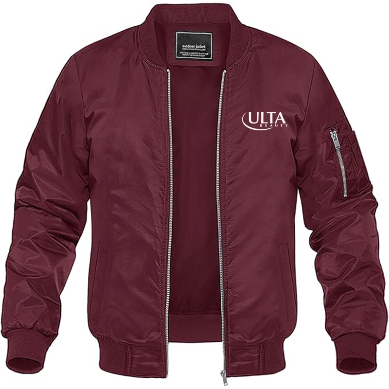 Men's Ulta Beauty  Lightweight Bomber Jacket Windbreaker Softshell Varsity Jacket Coat