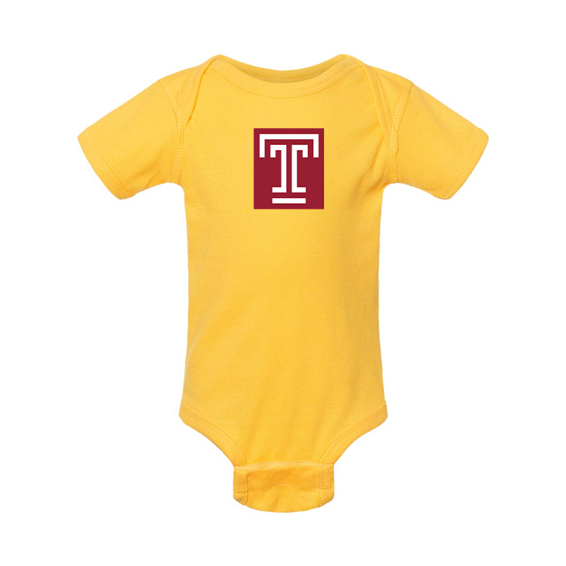 Temple Owls  Rabbit Skins Infant Baby Rib Bodysuit