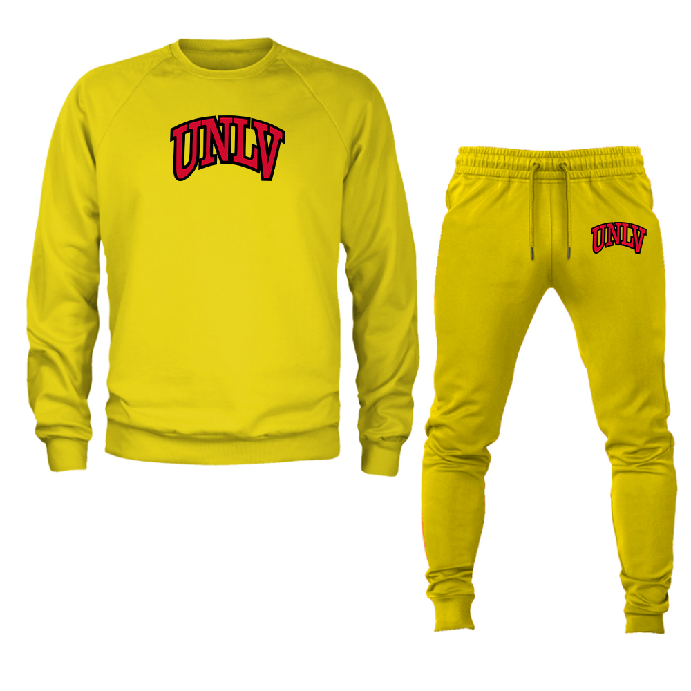 Men's UNLV Rebels  Crewneck Sweatshirt Joggers Suit
