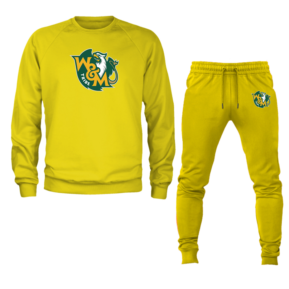 Men's William and Mary Tribe  Crewneck Sweatshirt Joggers Suit