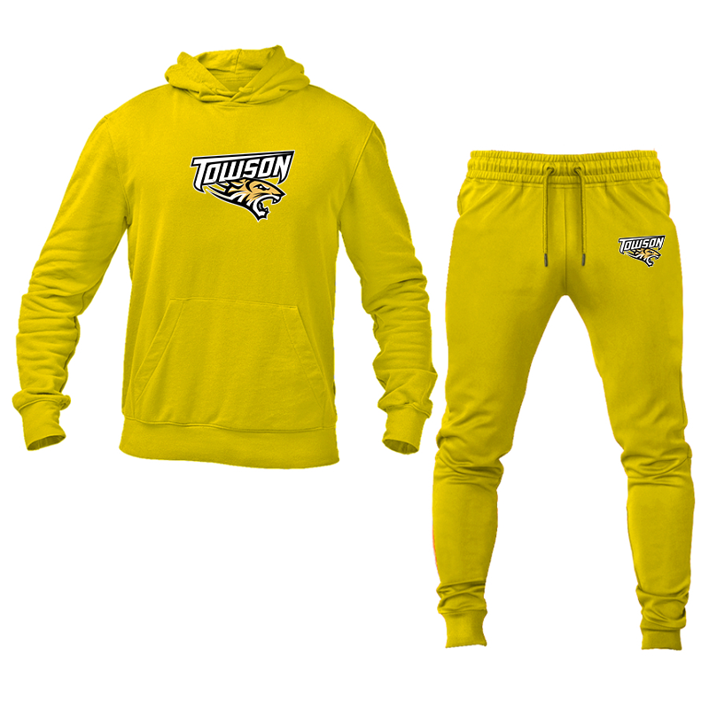 Men's Towson Tigers Hoodie Joggers Set
