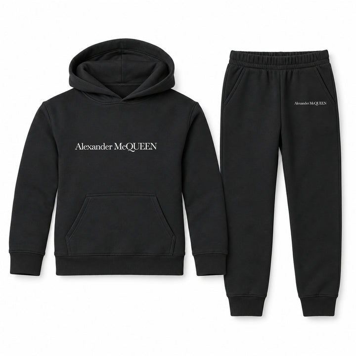 Alexander McQueen Youth Hoodie Jogger Set | black | Youth Large, ages 10–12