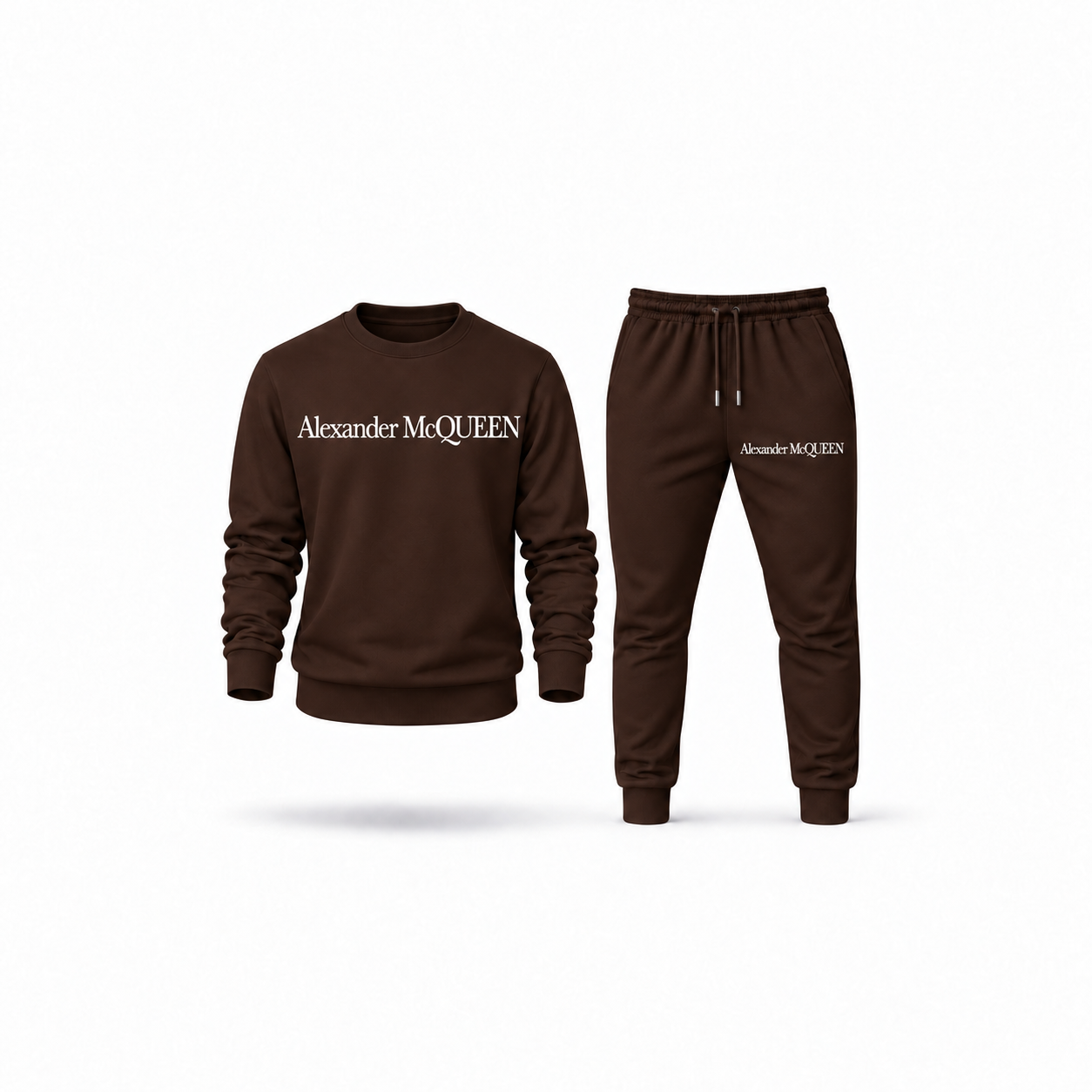 Men's Alexander McQueen Sweatshirt Joggers Set | Color: Brown | Main