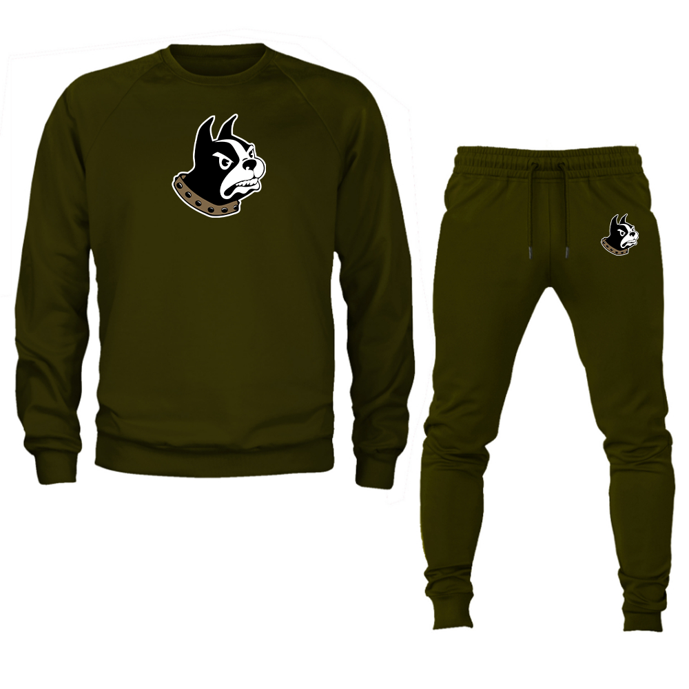 Men's Wofford Terriers  Crewneck Sweatshirt Joggers Suit