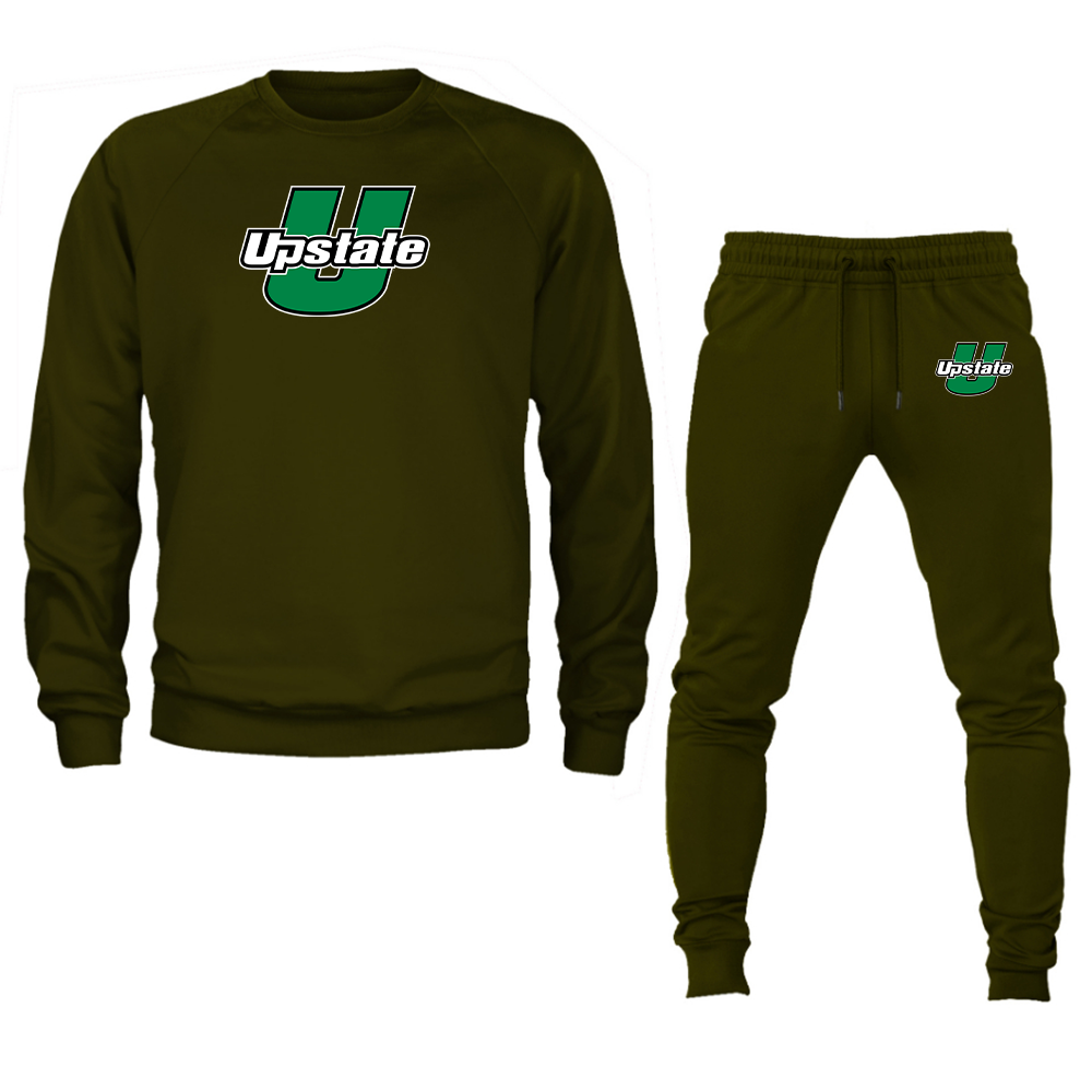 Men's USC Upstate Spartans Crewneck Sweatshirt Joggers Suit