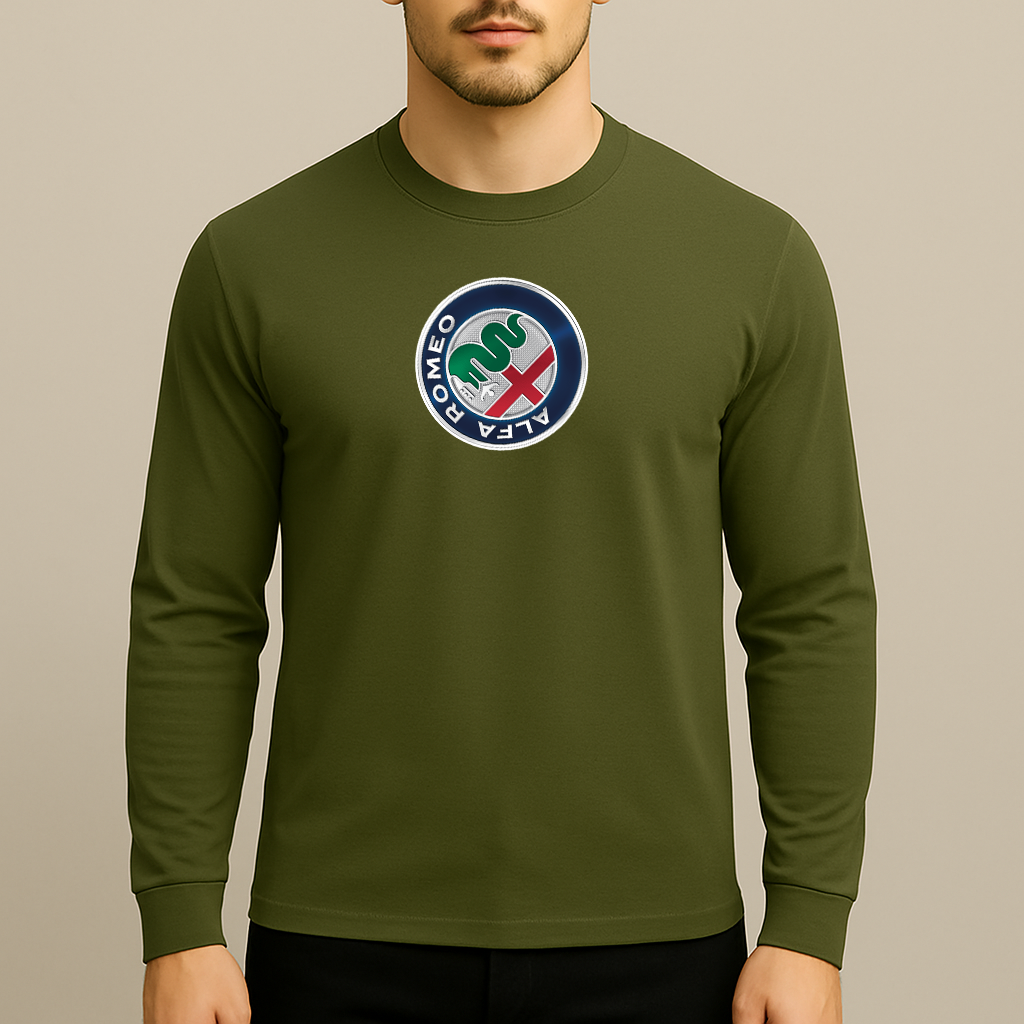 Men's Alfa Romeo Car Long Sleeve T-Shirt