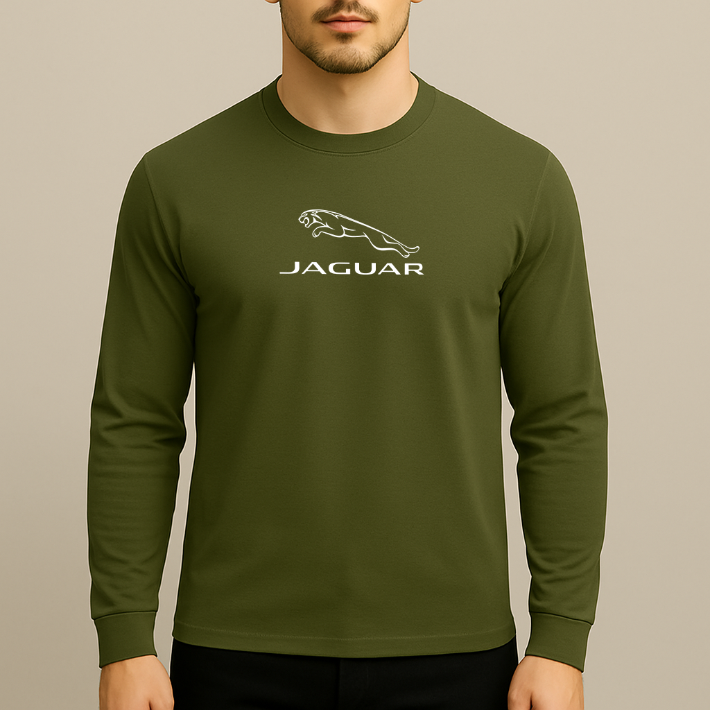 Men’s Jaguar Symbol Car Long Sleeve T-Shirt