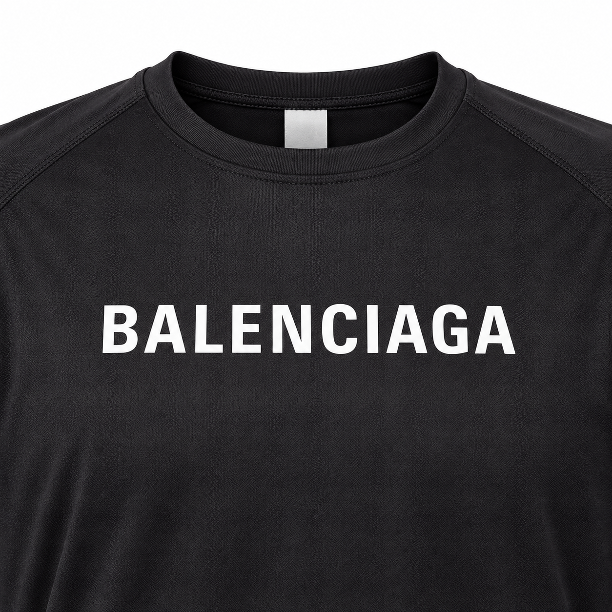 Men's Balenciaga Performance T-Shirt black print detail