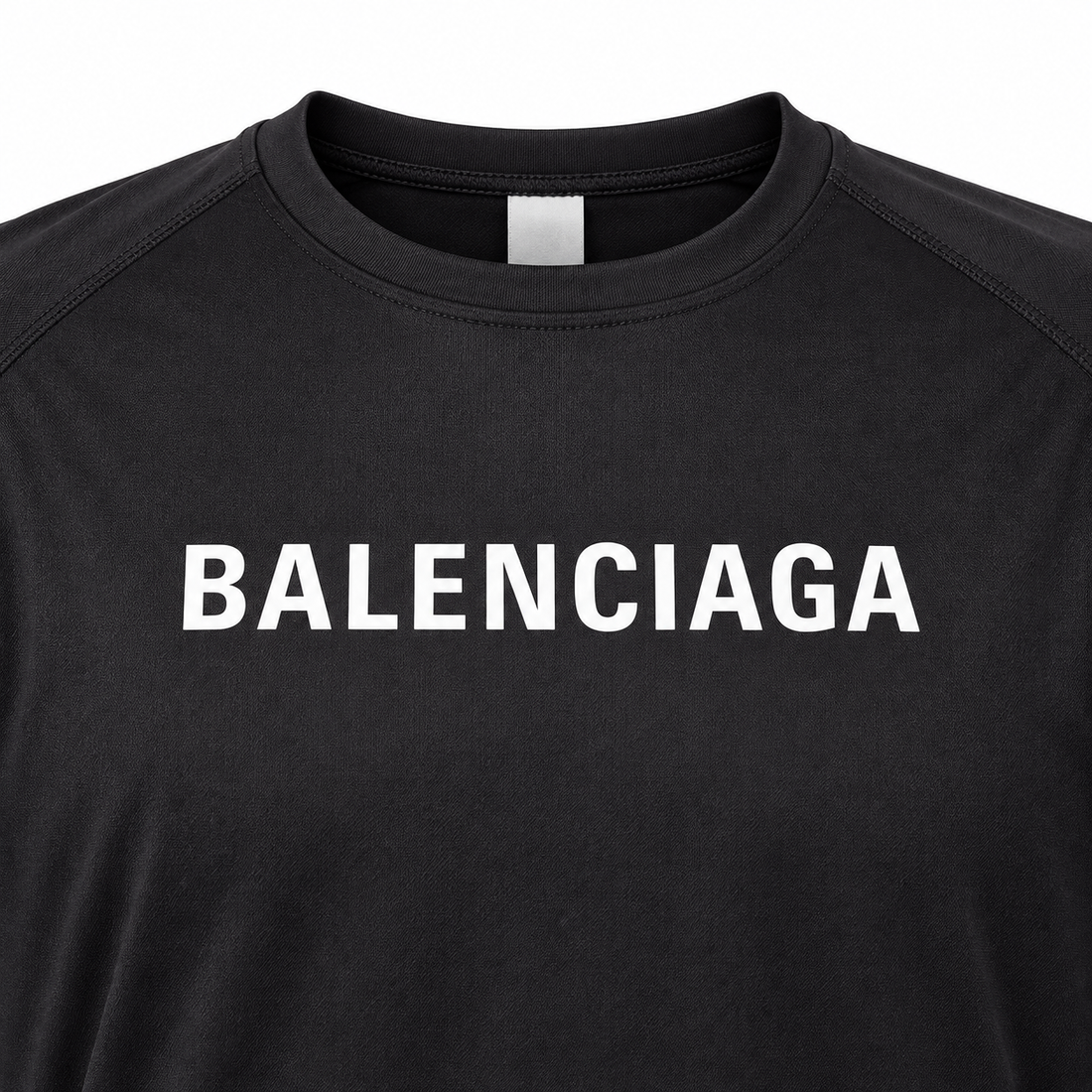 Men's Balenciaga Performance T-Shirt black print detail