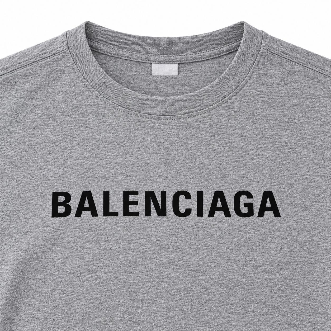 Men's Balenciaga Performance T-Shirt grey print detail